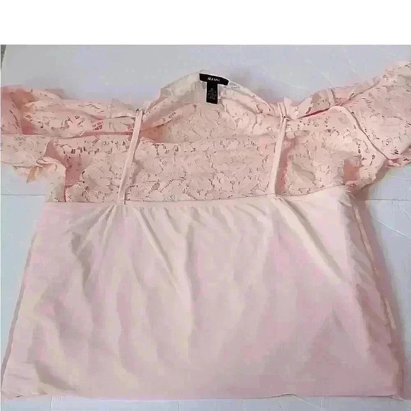 Alfani Pink Lace Blouse - Picture 5 of 7